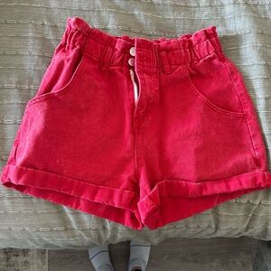 Pink lily shorts